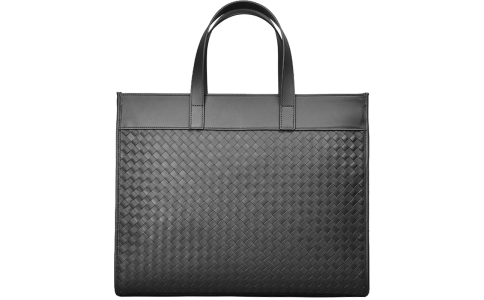 大容量托特包通勤包真皮编织手提男包新款单肩斜挎大包质感2024秋