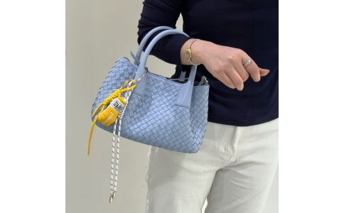 Retro Woven Hand - carry and Cross - body Bag