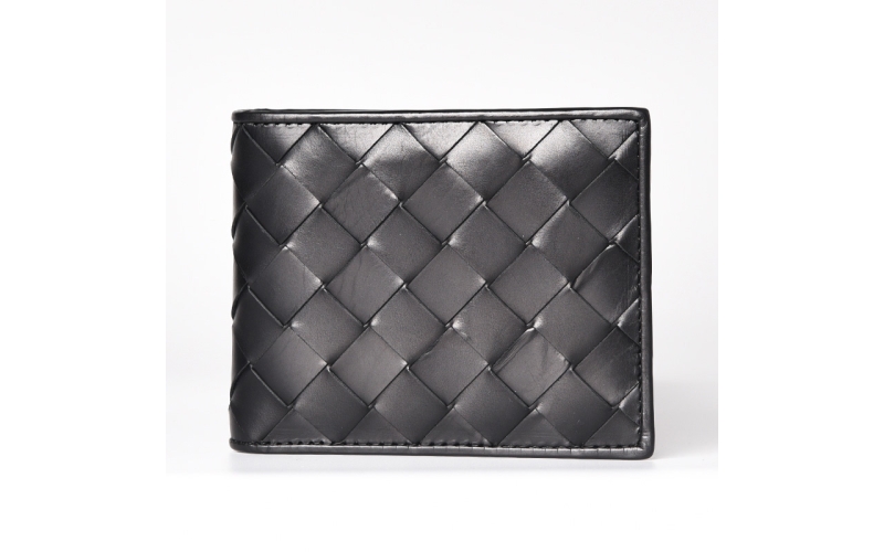 Purse Men's Wallet Slim For Men Purses Male Wallets Designer Luxury Brand Bag High Quality Genuine Leather Woven Calf 2020 New