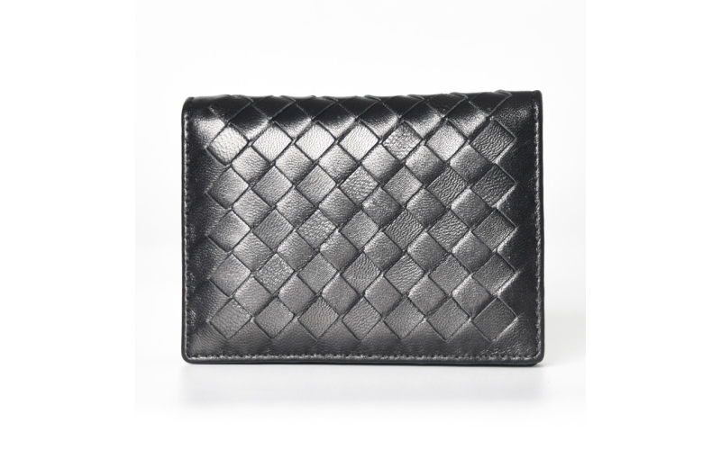 men's wallet women purse card holder walllets for male and female woven genuine leather sheep shin designer leather case brand